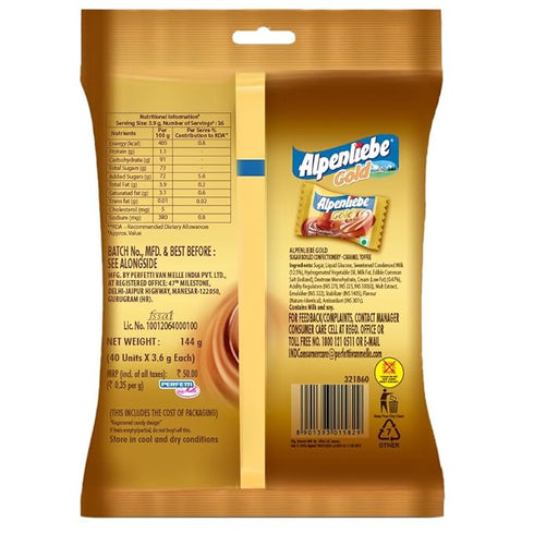 Alpenliebe Gold Caramel Candy